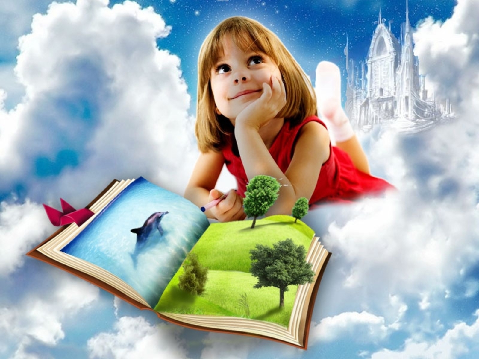 Дети в стране детства. Детские книги. Детям о мечте. Фон детские книги. Волшебство для детей.